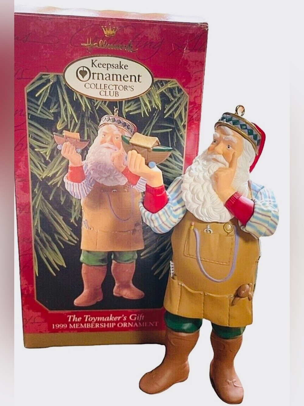 Hallmark Keepsake Ornament - The Toymaker's Gift (Beige, Red, Green)